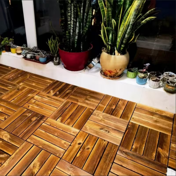 Interlocking Wood Flooring Panels 30x30cm
