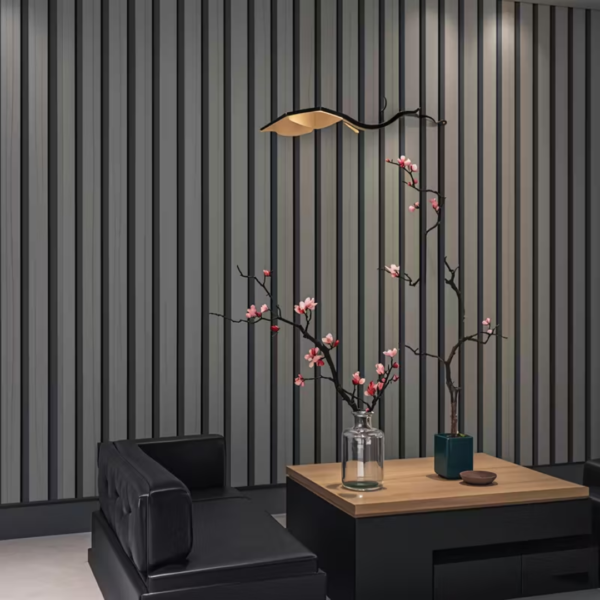 Black and Grey Grid Pattern Wallpaper with Stripes