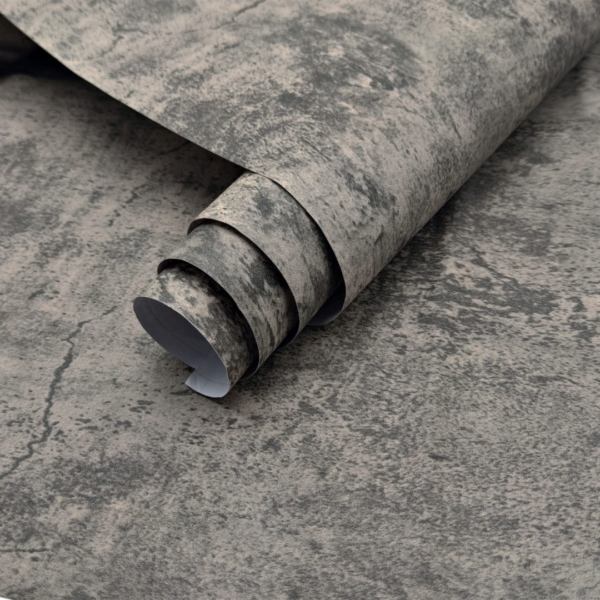 Extra Thick Light Grey Concrete Wallpaper Peel and Stick