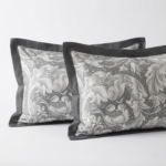 Grey Acanthus Scroll Microfiber Bedding Set _ Timeless Elegance _ Model_ 200-Grey (3)