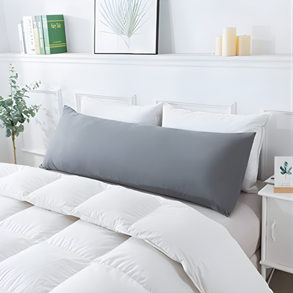 Sleepsia  Green Solid Cotton Medium Fibre Sleep Pillow