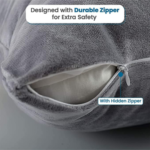 Sleepsia  Green Solid Cotton Medium Fibre Sleep Pillow - Image 2