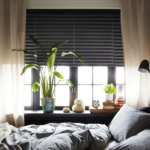 Block-out pleated blind, dark grey, 100x190 cm - Image 3