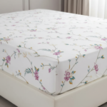 Elegant Floral Bloom 120 GSM Microfiber Bedsheet Set | Model: EH-2055