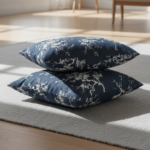 Midnight Blossom Charcoal 3-Piece Fitted Bedsheet Sets | Model: EH-2070 - Image 2