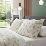 Sage Whisper Floral 120 GSM Microfiber Bedsheet Set | Model: EH-2062