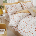 Sunlit Garden Daisy 120 GSM Microfiber Bedsheet Set | Model: EH-2074