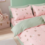 Sweet Pink Daisy 120 GSM Microfiber Bedsheet Set | Model: EH-2064 - Image 3