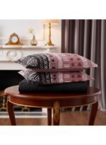 Ever Home Luxury Brushed Microfiber King Flat Bedspread Set (270 x 250 CM) – Boho Tribal Geometric Aztec Print with 2 Pillow Covers, Silky-Soft & Breathable Quilting - Image 3