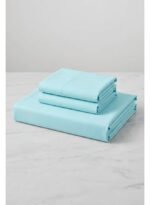Ever Home 90 GSM Plain Microfiber Bedsheet Set - King Size (250 x 270 CM) with 2 Pillow Covers (50 x 75 CM), Ultra-Soft Hotel Quality Breathable Flat Bed Sheet, Light Blue - Image 4