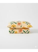 3-Piece King Size Bed Sheet Set - 150 GSM Premium Microfiber Bedding with Cheerful Sunflower Daisy Print on Yellow, Includes 1 Flat Sheet (270x250 CM) & 2 Matching Pillowcases (50x75 CM) - Image 5