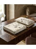 Ever Home 90 GSM Printed Microfiber Flat Bed Sheet Set - King Size (270 x 250 CM) with 1 Flat Sheet and 2 Pillow Covers (50 x 75 CM), Botanical Floral Pattern, Beige - Image 4