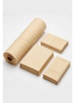 Ever Home 90 GSM Plain Microfiber Bedsheet Set - King Size (250 x 270 CM) with 2 Pillow Covers (50 x 75 CM), Ultra-Soft Hotel Quality Breathable Flat Bed Sheet, Beige - Image 3