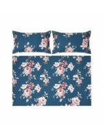 3-Piece King Size Bed Sheet Set - 150 GSM Premium Microfiber Bedding with Subtle Botanical Floral Print on Cream, Includes 1 Flat Sheet (270x250 CM) & 2 Matching Pillowcases (50x75 CM) - Image 3