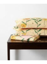 3-Piece King Size Bed Sheet Set - 150 GSM Premium Microfiber Bedding with Cheerful Sunflower Daisy Print on Yellow, Includes 1 Flat Sheet (270x250 CM) & 2 Matching Pillowcases (50x75 CM) - Image 2