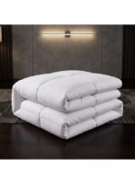 Ever Home 90 GSM Ultra-Soft Lightweight Comforter Set – King Size (220 x 240 CM), Solid White with 2 Pillow Covers & Storage Bag - Image 4