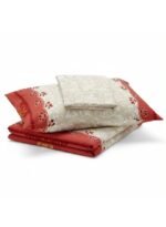 Ever Home Luxury Brushed Microfiber King Flat Sheet Set (270 x 250 CM) – Royal Rust Red & Beige Ethnic Damask Border Print with 2 Pillow Covers, Silky-Soft & Breathable Bedding - Image 6