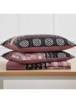 Ever Home Luxury Brushed Microfiber King Flat Bedspread Set (270 x 250 CM) – Boho Tribal Geometric Aztec Print with 2 Pillow Covers, Silky-Soft & Breathable Quilting - Image 4