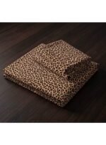 Ever Home Premium 125 GSM Ultra-Soft Flat Bed Sheet Set/Bold Animal Print Leopard Pattern in Brown & Black/Complete 3-Piece Bedding with 2 Pillow shams/King 270x240 CM - Image 2