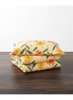 3-Piece King Size Bed Sheet Set - 150 GSM Premium Microfiber Bedding with Cheerful Sunflower Daisy Print on Yellow, Includes 1 Flat Sheet (270x250 CM) & 2 Matching Pillowcases (50x75 CM) - Image 6