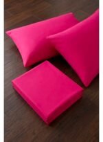 Ever Home 90 GSM Plain Microfiber Bedsheet Set - King Size (250 x 270 CM) with 2 Pillow Covers (50 x 75 CM), Ultra-Soft Hotel Quality Breathable Flat Bed Sheet, Magenta - Image 2