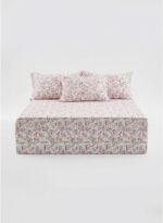 3-Piece King Size Bed Sheet Set - 150 GSM Premium Microfiber Bedding with Delicate Meadow Wildflower Print, Includes 1 Flat Sheet (270x250 CM) & 2 Matching Pillowcases (50x75 CM) - Image 2