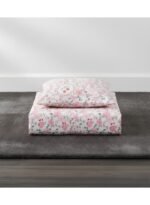 3-Piece King Size Bed Sheet Set - 150 GSM Premium Microfiber Bedding with Delicate Pink Floral Print, Includes 1 Flat Sheet (270x250 CM) & 2 Matching Pillowcases (50x75 CM) - Image 2