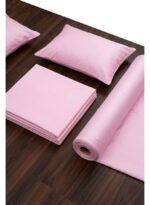 Ever Home 90 GSM Plain Microfiber Bedsheet Set - King Size (250 x 270 CM) with 2 Pillow Covers (50 x 75 CM), Ultra-Soft Hotel Quality Breathable Flat Bed Sheet, Light Pink - Image 3