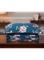 3-Piece King Size Bed Sheet Set - 150 GSM Premium Microfiber Bedding with Subtle Botanical Floral Print on Cream, Includes 1 Flat Sheet (270x250 CM) & 2 Matching Pillowcases (50x75 CM) - Image 4