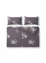 3-Piece King Size Bed Sheet Set - 150 GSM Premium Microfiber Bedding with Elegant Lavender Floral Print, Includes 1 Flat Sheet (270x250 CM) & 2 Matching Pillowcases (50x75 CM) - Image 3
