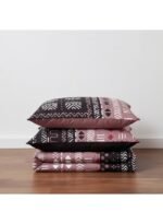 Ever Home Luxury Brushed Microfiber King Flat Bedspread Set (270 x 250 CM) – Boho Tribal Geometric Aztec Print with 2 Pillow Covers, Silky-Soft & Breathable Quilting - Image 5